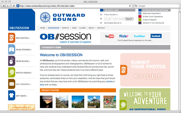 Outward Bound USA: OB//session